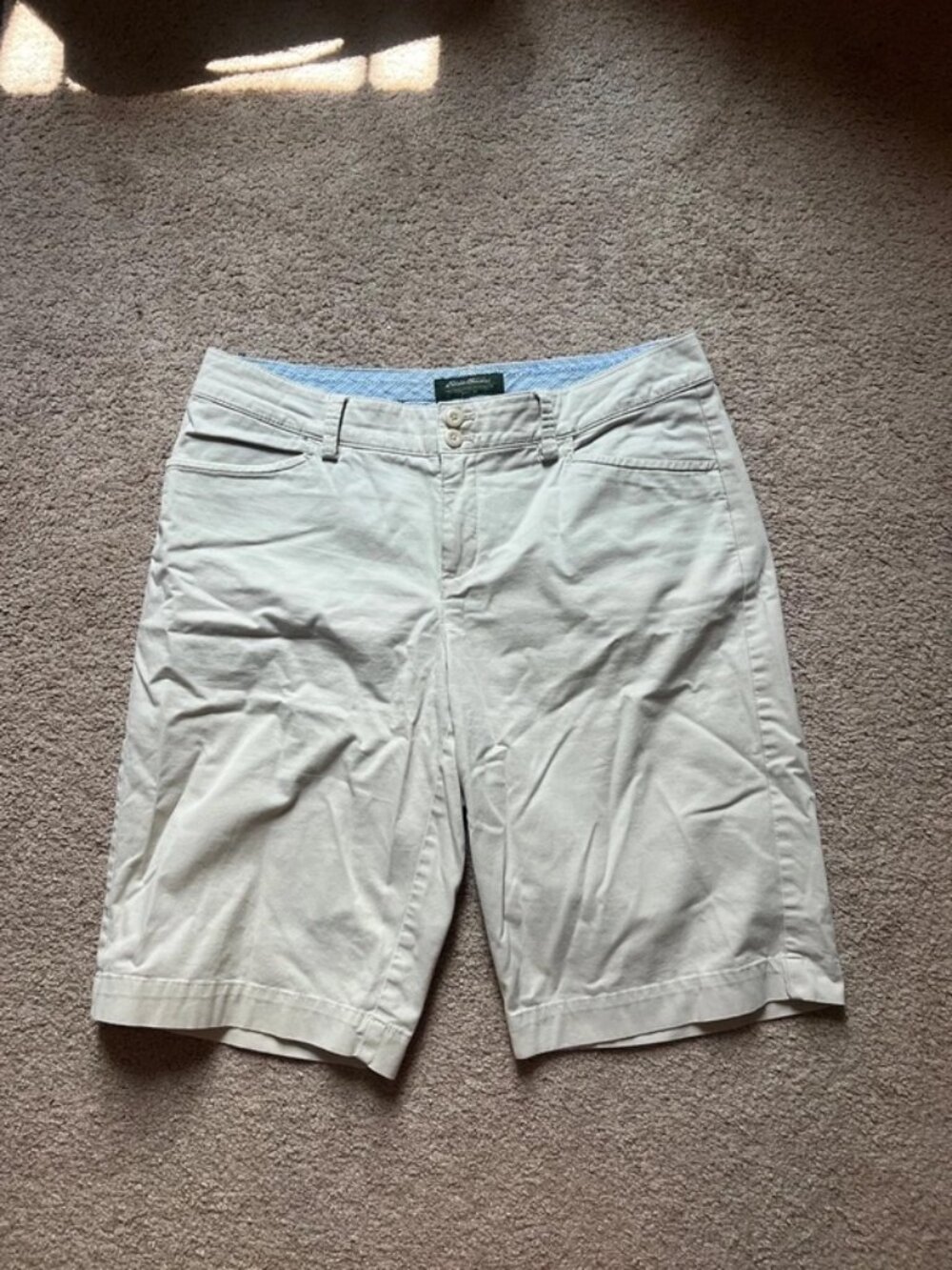 Eddie Bauer Women’s Beige Bermuda Shorts Size 10‎
